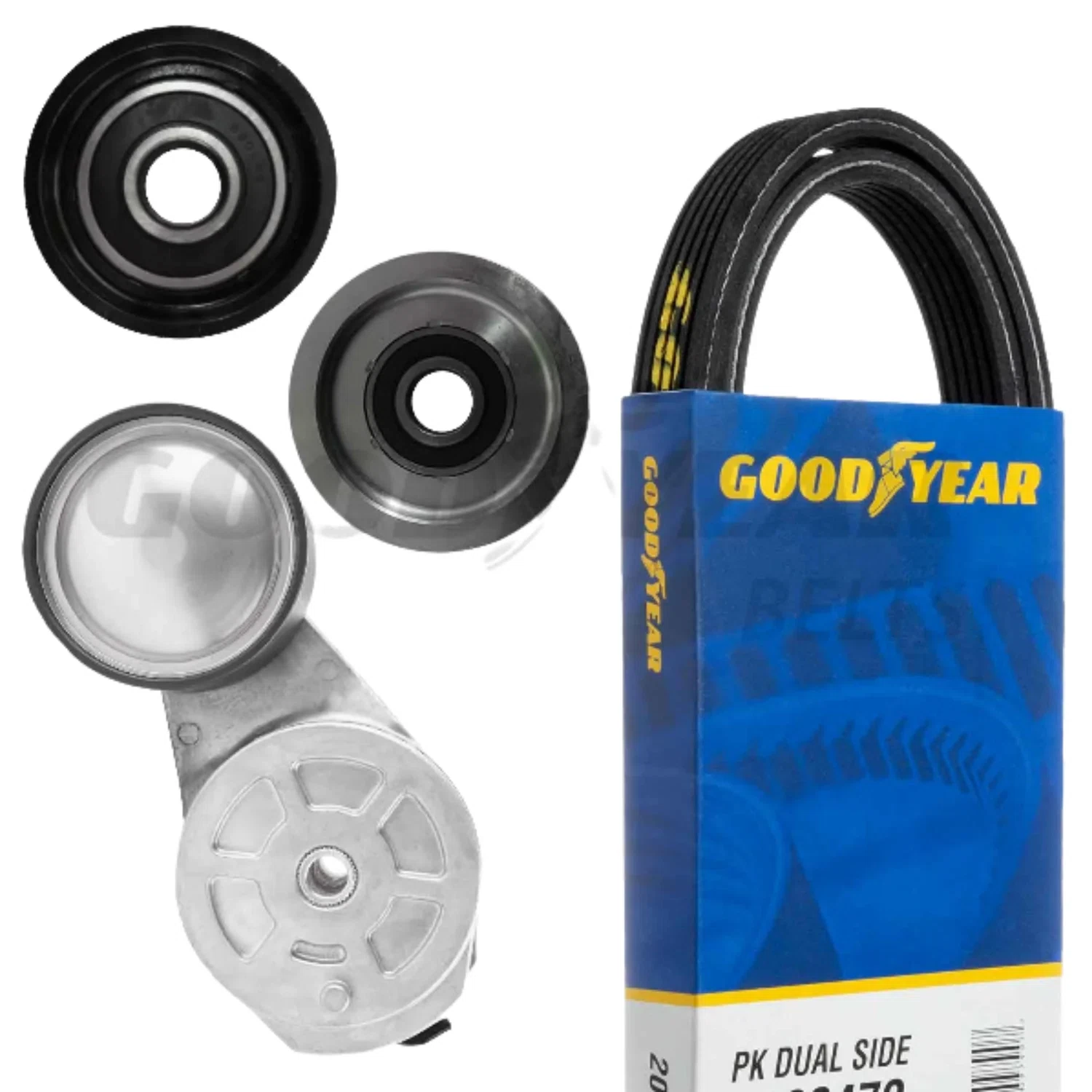 2011-2013 Mack GU7 Serpentine Belt Drive Component Kit Goodyear 3280